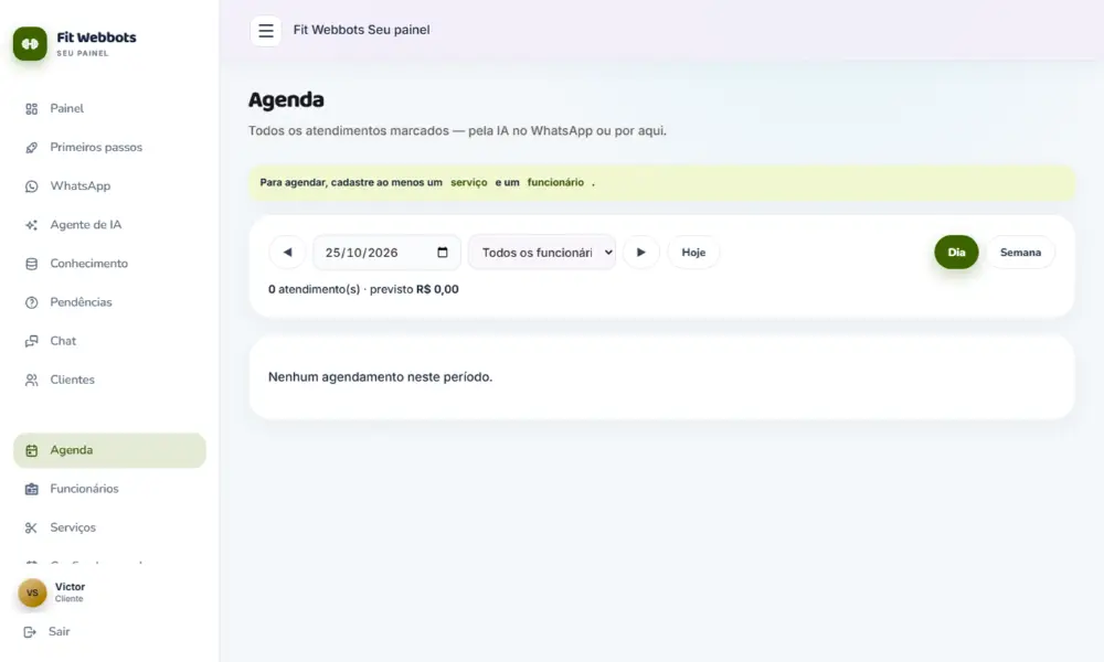 Tela do Fit Webbots