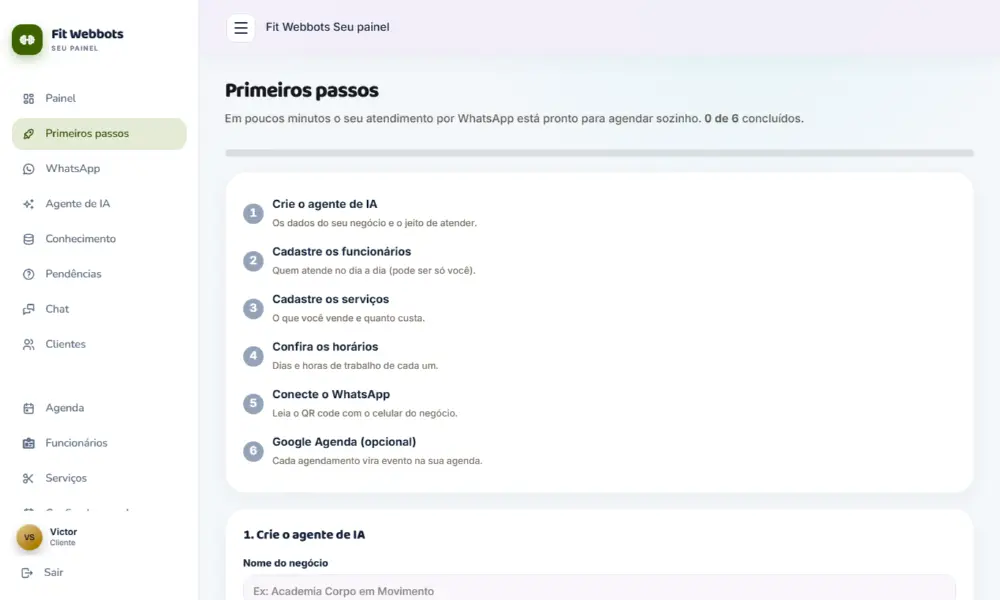 Tela do Fit Webbots