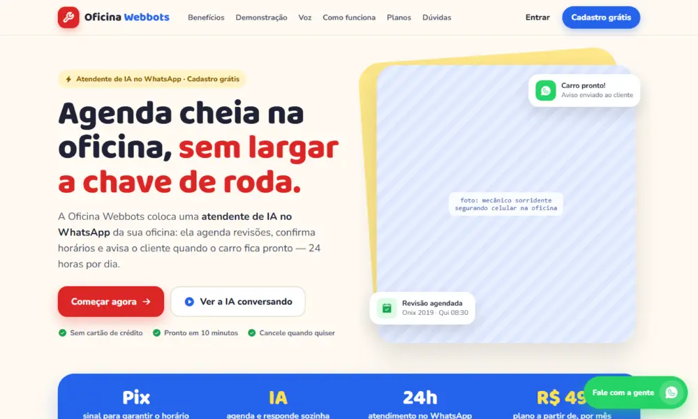 Tela do Oficina Webbots