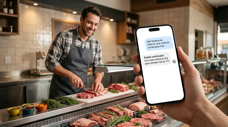 Sistema para Açougue e Horta com atendente de IA no WhatsApp