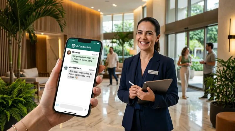 Sistema para Condomínio com atendente de IA no WhatsApp