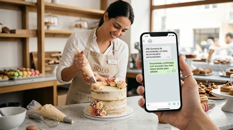 Sistema para Confeitaria com atendente de IA no WhatsApp