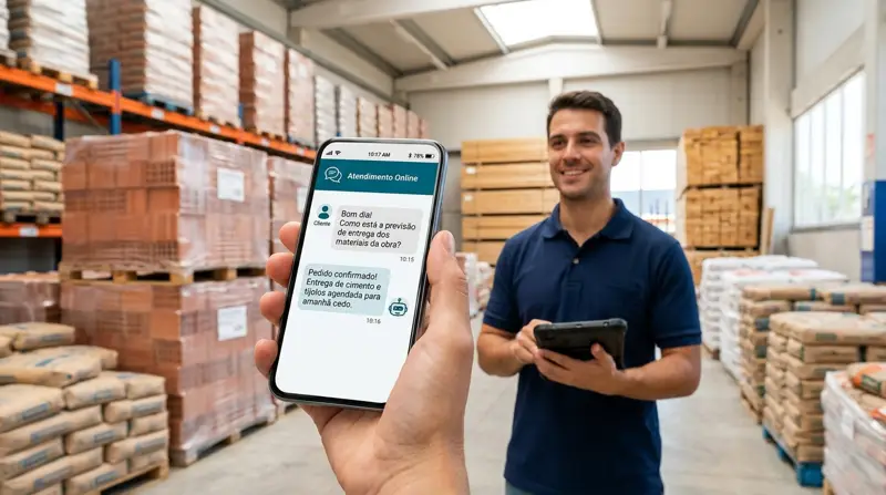 Sistema para Material de Construção com atendente de IA no WhatsApp