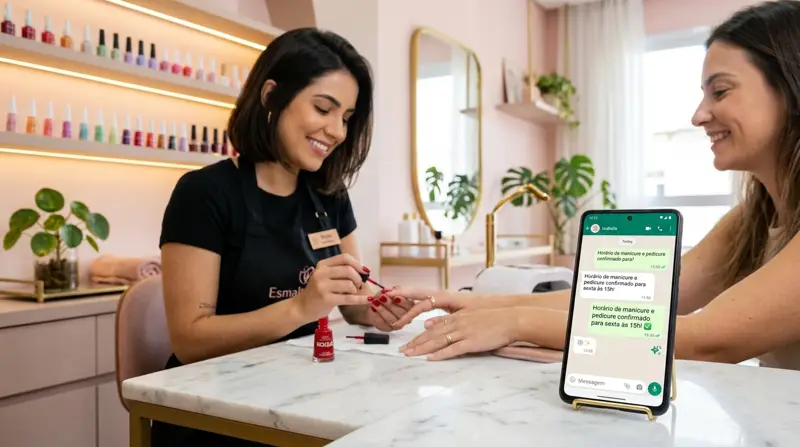 Sistema para Esmalteria com atendente de IA no WhatsApp