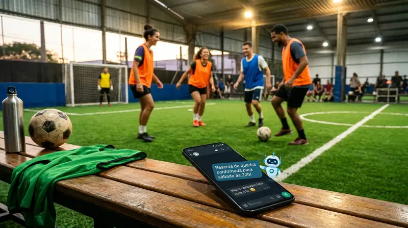 Sistema para Reserva de Quadras e Espaços com atendente de IA no WhatsApp