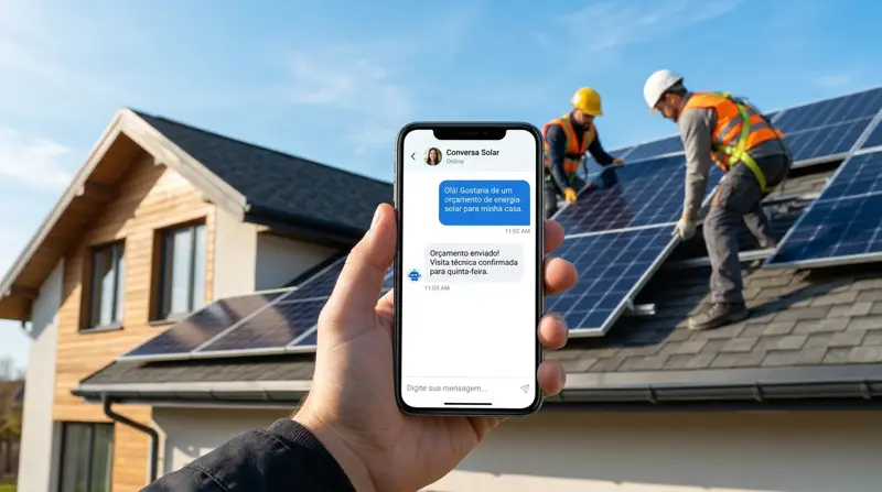 Sistema para Energia Solar com atendente de IA no WhatsApp